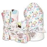 Trend Lab 21079 CUPCAKE BOUQUET SET - ALL 3 BOUQUETS - HOODED TOWEL (# 101968) and 5 PACK OF WASH CLOTHS (# 101967) and 4 PACK OF BURP CLOTHS (# 101966)