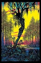Swamp (Mirage) Flocked Blacklight Poster Print - 24" X 36"