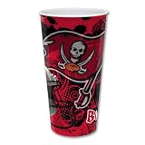 NFL Tampa Bay Buccaneers Three Pack 24-Ounce Durable Plastic Cups
