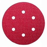 Eigenschaften Bosch  / Schleifblätter für Exzenterschleifer red:Wood top 150 mm 6 Löcher, Körnung: 80, Stück pro Packung: 5
