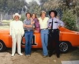 TOM WOPAT LUKE DUKE , JOHN SCHNEIDER BO DUKE , CATHERINE BACH DAISY DUKE, JAMES BEST SHERIFF ROSCO P. COLTRANE SORRELL BOOKE JEFFERSON DAVIS "BOSS" HOGG THE DUKES OF HAZZARD 8X10 PHOTO