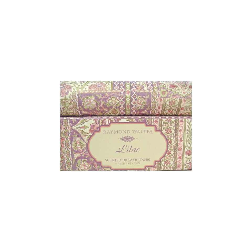Rwdl07 Raymond Waites Lilac Scented Drawer Liners 6 Sheets Muted