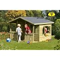Gro�es Kinderspielhaus Lisa aus Holz mit Veranda