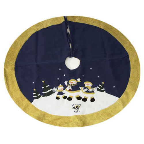 St. Louis Rams Nfl Snowman Holiday Tree Skirt (48)