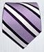 100% Silk Woven Lilac Striped Tie