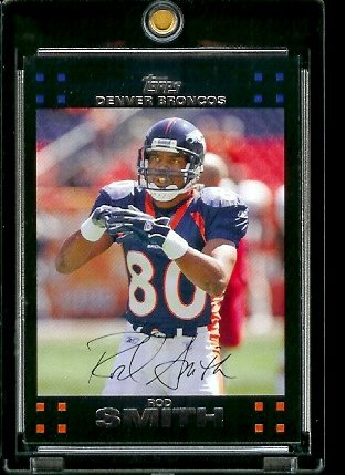 2007 Topps Football # 138 Rod Smith - Denver Broncos - NFL Trading Cards