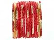 Beachcombers! Ethnic Glass Indian Wedding Bridal Bollywood Bangles Belly Dance Bracelets Set Red Gold