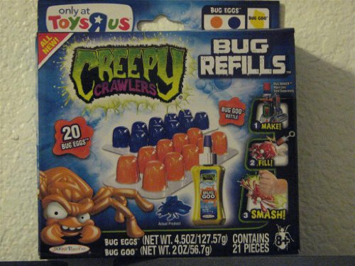 Creepy Crawlers Bug Refill - Blue and Orange Bug Eggs & Yellow Bug Goo