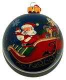 Hand Painted Glass Ornament, The Night Before Christmas CO-102