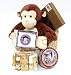 The Monkey Business Baby Gift Basket for a Boy or Girl