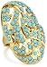 Lisa Stewart Oval Cocktail Turquoise Crystal Ring, Size 8