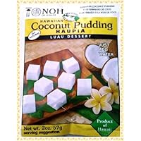 NOH Foods of Hawaii coconut pudding Haupia, 2 Ounce Packages (Pack of 12)