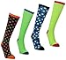 (Pack of 4) Women's Tall Colorful and Patterned Novelty Knee High Socks