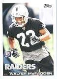 2010 Topps NFL Football Card # 195 Walter McFadden RC - Oakland Raiders ( Rookie Card) NFL Trading Card in a Protective ScrewDown Case!