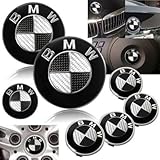 2000-2006 BMW E53 X5 Carbon Black Emblems with Wheel Caps Set