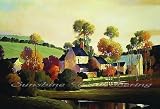 Painterly Landscape Wall Mural
