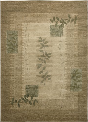 Rizzy Rugs GA-3107 7-Foot-10-Inch-by-10-Foot-10-Inch Galleria Area Rug, Foliage Cream
