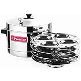 Stainless Steel Idli Maker with 4 Ss Idli Racks