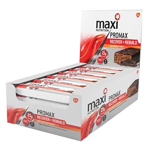 MaxiNutrition formerly Maximuscle Promax 60 g Dark Chocolate Orange Recover and Rebuild Bars - Box of 12