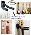 Top Stage Set of 2 Guitar Hangers Hook Holder Wall Mount Display -w/Mounting Hardware TopStage(TM)