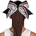 Chasse Women's Rhinestone Jumbo Zebra Print Hair Bow