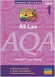 AS Law AQA: Unit 1: Law Making (Student Unit Guides)