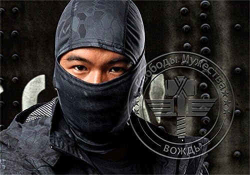 Painting On Canvas Chiefs Rattlesnake Balaclava Tactical Airsoft Hunting Outdoor Paintball Motorcycle Ski Cycling Protection Warrior Samurai Full Face Mask (#3)