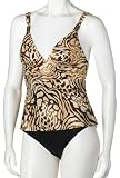Fantasizer Women's Jungle Animal 1 Piece Faux Tankini