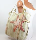 NEW AUTHENTIC COACH AUDREY LARGE STARFISH CONVERTIBLE TOTE (Canvas/Khaki/17026) Review