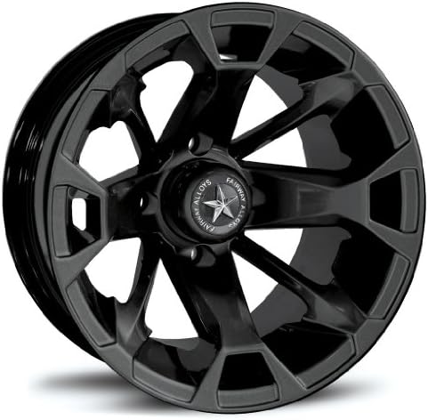 Fairway Alloys Elixir Black Golf Wheels 12" EFX Lo Pro 225x35-12 Tires EZ-GO (4)