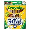 Crayola 8 Count Washable Multicultural Colors Conical Tip Markers