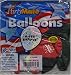 Happy Birthday Balloons with Music Note Design - Package of 8