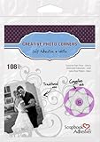 3L Scrapbook Adhesives Self-Adhesive Creative Paper Photo Corners, White, 108-Pack