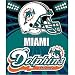 Northwest Miami Dolphins 50 x 60 Shadow Fleece Blanket