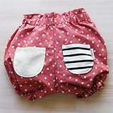 ファムベリー　かぼちゃパンツ（リネン） (ドットピンク)