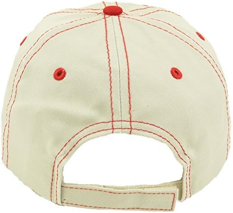 NFL Washington Redskins Barber Garment Wash Adjustable Velcro Beige Hat Cap