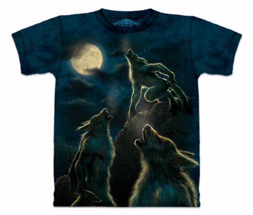 The Mountain Mens Three Werewolf Moon Short Sleeve Tee