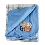 Anna Claire Beautiful Designed Baby Receiving Blanket, Double Sided Designs, Swaddle Blankets (Sport) ~ ZZ Home