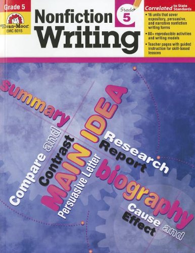 Nonfiction Writing, Grade 5, by Evan Moor