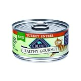 Blue Buffalo Healthy Gourmet Canned Cat Food, Sliced Turkey Entrée, (Pack of 24 3-Ounce Cans)