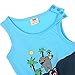 PanDaDa Baby Boy's Tree Sleeveless Tank Tops Vests T-shirts Blouse Pants 0-3Y (2-3 Years, Blue)