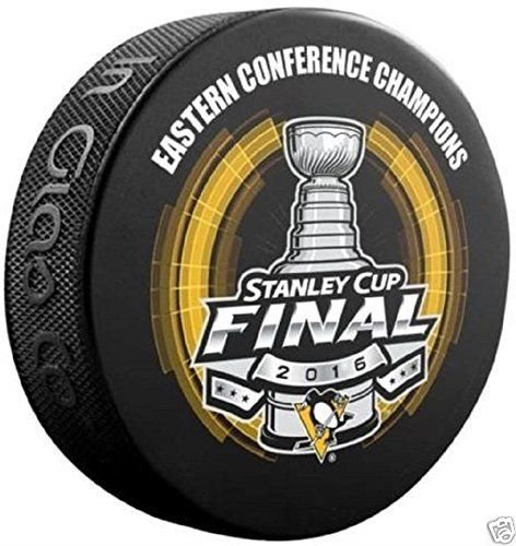 2016 NHL Eastern Conference Champions Pittsburgh Penguins Puck (Sherwood)