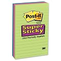 Post-it Super Sticky Notes - Ultra Colours limeade, Fuschia, Turquiose - 3 Pads Per Pack - 90 Sheets Per Pad - 102 mm x 152 mm