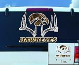 Iowa Hawkeyes 6 Deer Camo Decal