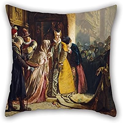 Happy Festival 18 X 18 Inches 45 By 45 Cm James Drummond The Return Of Mary Queen Of Scots To Edinburgh Pillow Case Each Side Is Fit For Him Boys Valentine Home Valentine H For Home