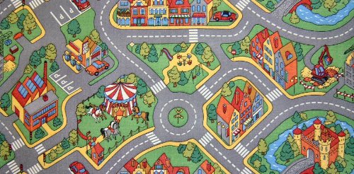 William Armes City Roads Play Rug