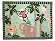 NoJo Jungle Babies Rectangular Rug