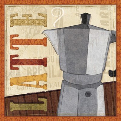 Coffee Pot IV by Veronique Charron 12.00X12.00. Art Poster Print