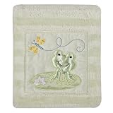 Tiddliwinks Froggie Faux-Fur Stripe Blanket