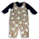SnoPea - Newborn/Infant Baby Boys 2-Piece Coverall Set, Brown, Blue
